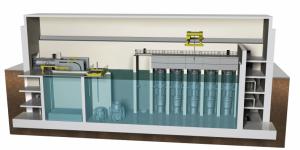 Проект «NuScale Plant», ранее называвшийся MASLWR, представляет собой блок с водо-водяным реактором под давлением малой мощности – 45 МВт